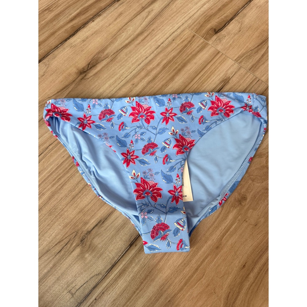Vineyard Vines Womens Floral Serenity Blue Lowrise Bikini Bottom 2M001623-J472 M
